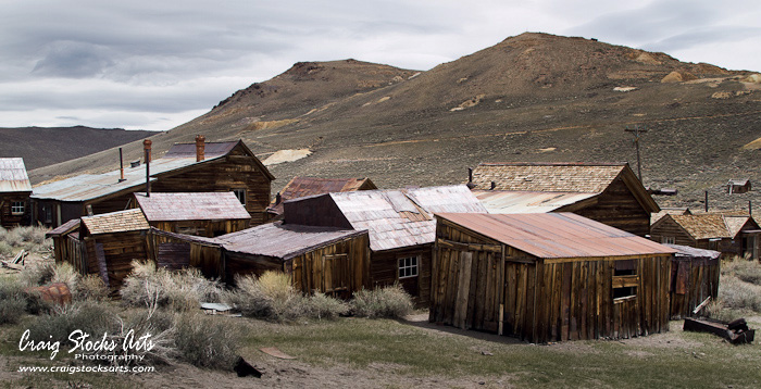 Ghost town at Bodie, California