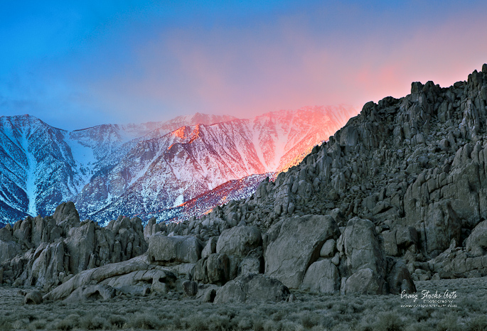 Sunrise in the Eastern Sierra Nevadas