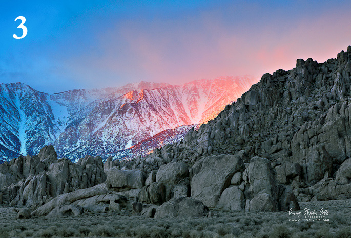 Color removed from the rocks