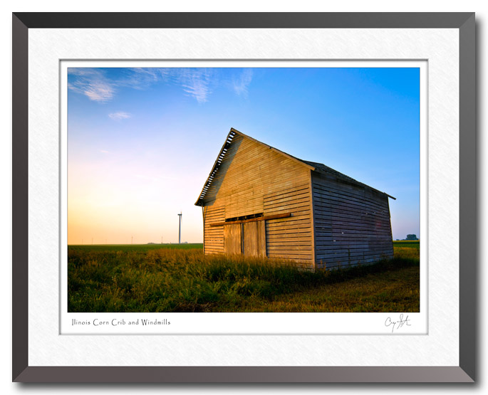Illinois barn and windmills