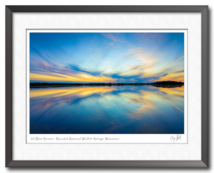 Ink Blot Sunset at the Necedah National Wildlife Refuge in Wisconsin