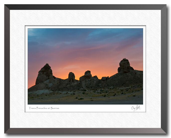 Trona Pinnacles at Sunrise