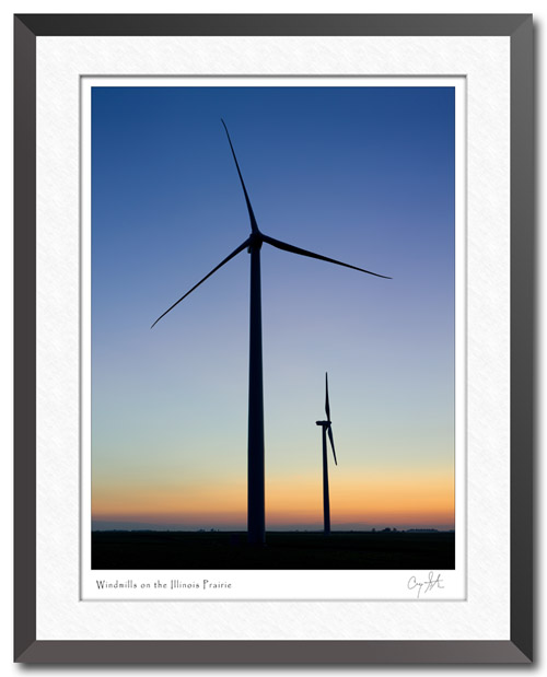 Windmills on the Illinois Prairie