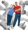 Individual poses combined in a composite to illustrate the various aspects of our lives.